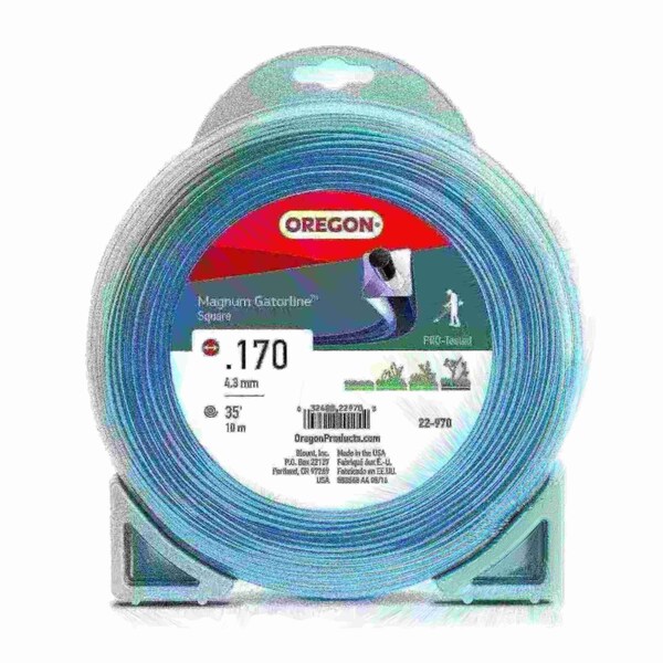 Magnum Gatorline Square Trimmer Line, .170" by 36', 1/2Lb Donut